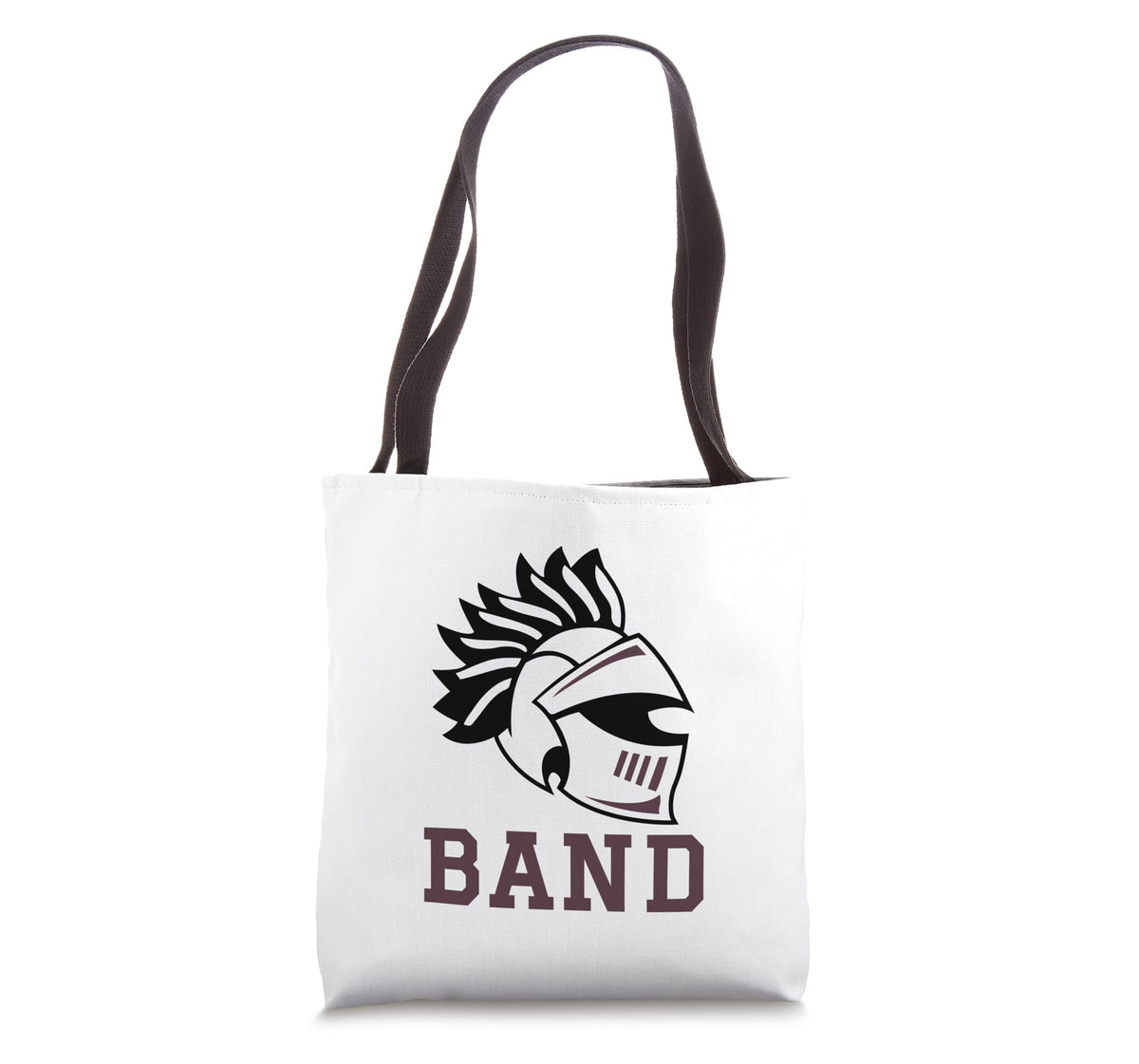 Curtis High School Warriors Band Tote Bag by Curtis High School, Staten Island, NY 10301 – 16 inches, White, Model RM8ANARGM0MUS_16INCHES