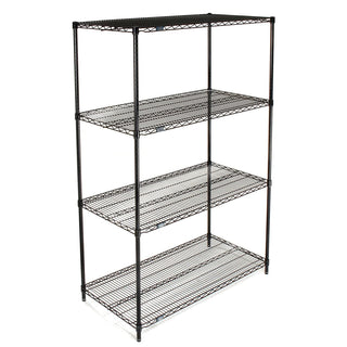 Wire Shelving by Nexel – 4, Alloy Steel, Black, Model B970163