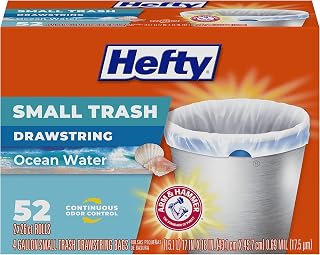 Trash Bags, 4 Gallon, 52 Count Hefty Bags 4 Gal. Hefty Product Product