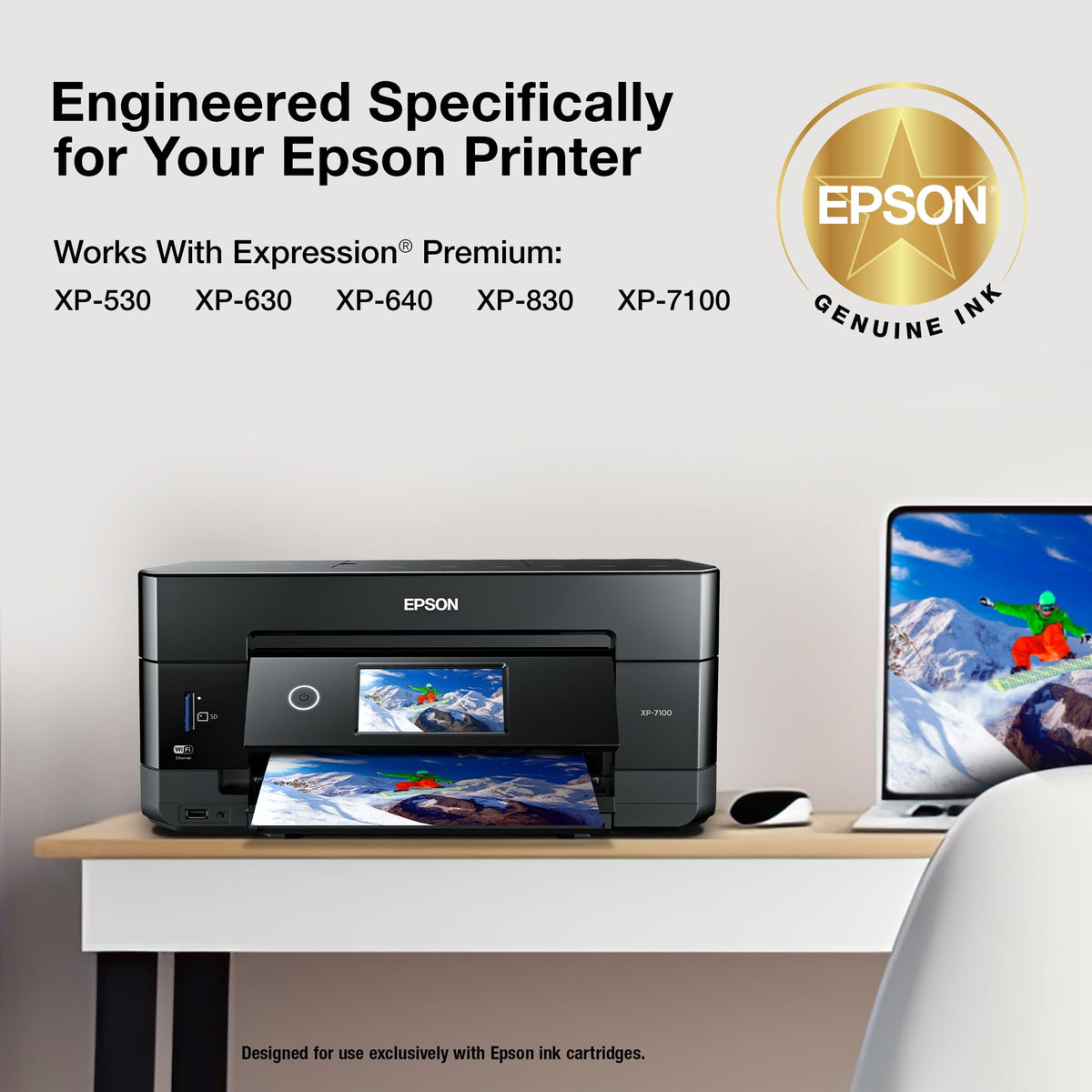 410 Claria Premium Ink Standard Capacity Photo Black Cartridge (-S) Works with Expression XP by Epson – Standard Capacity (2 Pack), Photo Black, Pack of 2, Model T410120