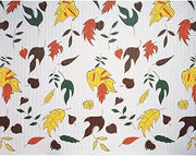 Corobuff Counterwrap Orange Falling Leaves - 25'L x 48"W