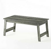 Furnifact French Oak Gray Coffee Table with Sturdy Wood Composite Construction, Lightweight Design, Accent for Living Room, Bedroom, or Office Space