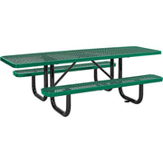Global Industrial Green / 96"l X 60"w X 29.5"h / Industrial Picnic Tables
