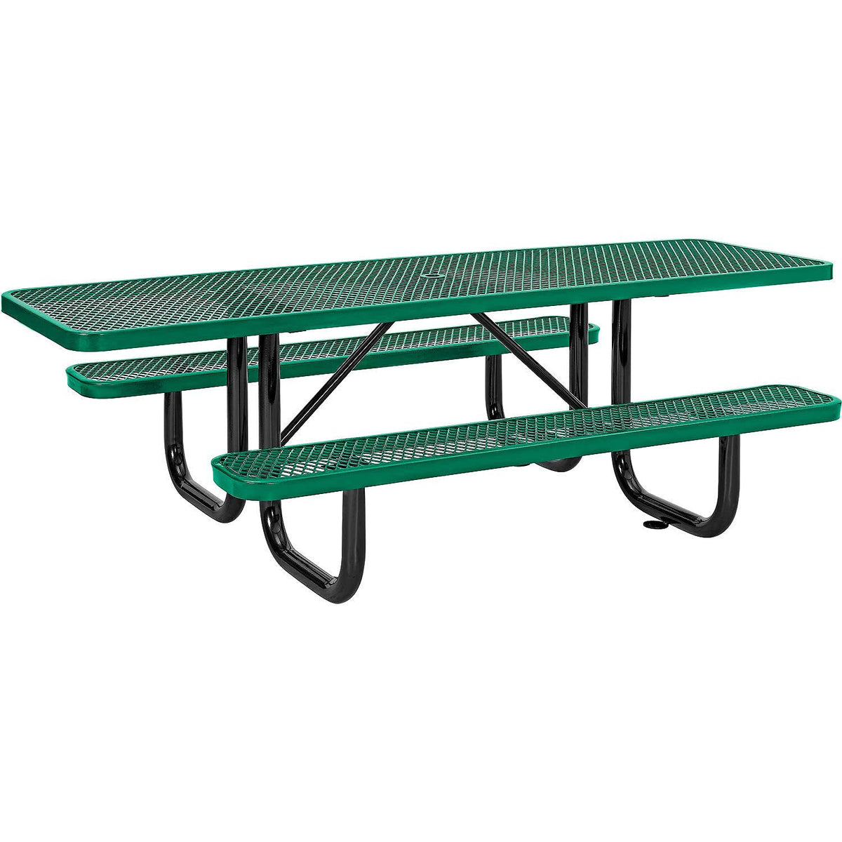 Global Industrial Green / 96"l X 60"w X 29.5"h / Industrial Picnic Tables