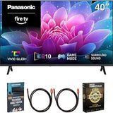 Panasonic 40 inch S65C FHD 1080p 60Hz QLED Fire TV 2026 TV-40S65CPS Bundle | TV-40S65CPS Include 2x HDMI Cable, Home Theater Guide and Deco Essentials Exclusive 26 Month CPS Enhanced Protection Pack