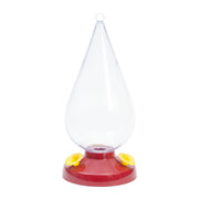 Dew Drop 32-Ounce Plastic Hummingbird Feeder by Perky-Pet – 4.63"L x 4.62"W x 10.22"H, 32 fluid_ounces, Plastic, Clear