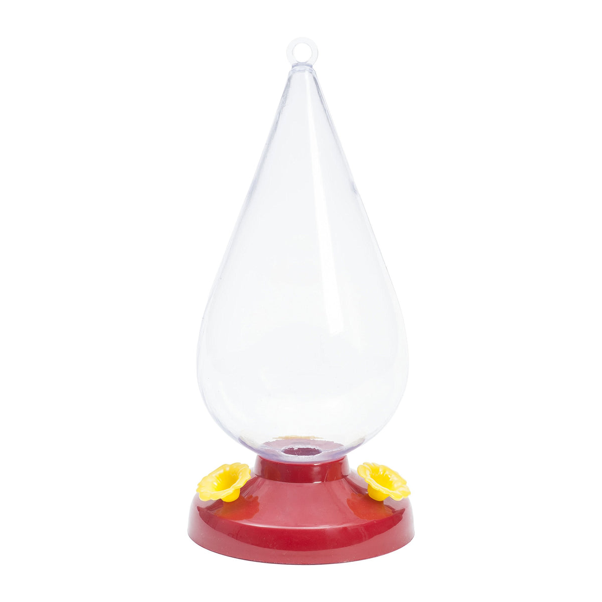 Dew Drop 32-Ounce Plastic Hummingbird Feeder by Perky-Pet – 4.63"L x 4.62"W x 10.22"H, 32 fluid_ounces, Plastic, Clear