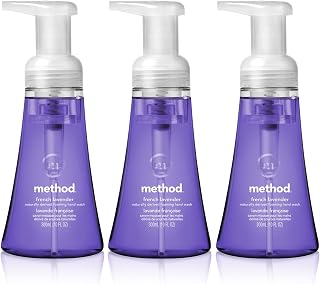 Method Naturally Derived Foaming Hand Wash, French Lavender, 10 Ounce (Pack of 3)