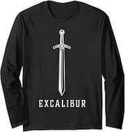 Excalibur The Legendary Sword in the Stone of King Arthur Long Sleeve T-Shirt