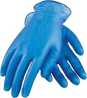 Ambi-Dex 64-V77BPF/L Disposable Hd Vinyl, Blue 5 Mil Powder Free, Industrial Grade Blue L