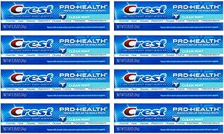 Crest Pro-Health, Clean Mint Toothpaste, Travel Size 0.85 oz (24g) - Pack of 8