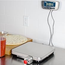 TableTop King EPZ-5F 5000 g. Stainless Steel Metric Digital Pizza Scale with Front Tare