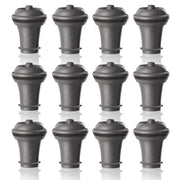 Wine Saver Extra Stoppers by Vacu Vin – 12 Stoppers, Rubber, Gray, Pack of 12, Model 0886360/2