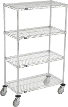 Nexel E-Z Adjust Wire Shelf Truck, 36x18x60, 1200 Pound Capacity