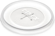 DINEX DX1191ST8714 Disposable Lid with Straw Slot for CFS Stackable and Louis Tumblers, 0.5" Height, 2.62" Width, 2.62" Length, Polystyrene, Translucent (Pack of 1000)