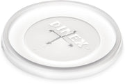 Disposable Lid with Straw Slot for CFS Stackable and Louis Tumblers by DINEX – 0.5" x 2.62" x 2.62", 8 ounces, Polystyrene, Straw, Model DX1191ST8714