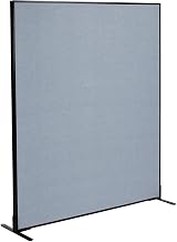 Global Industrial 60-1/4"W x 96"H Freestanding Office Partition Panel, Blue