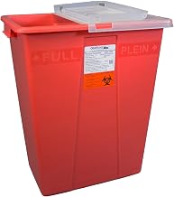 Oakridge 8 Gallon Sharps Container | Rotary Opening | Hinge lid Opening | Case of 10