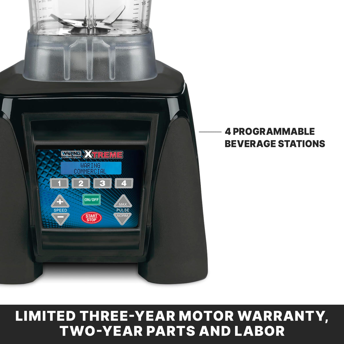 Waring 64 Ounce Copolyester Jar / Copolyester Container / Xtreme Reprogrammable Hi-Power Countertop Blenders