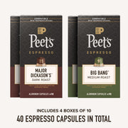 Espresso Capsules by Peet's Coffee – 10 Count (Pack of 4), Pack of 4