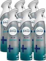 Febreze 97567 Heavy Duty Air Freshener, Crisp & Clean, 8.8 Oz (Pack of 6)