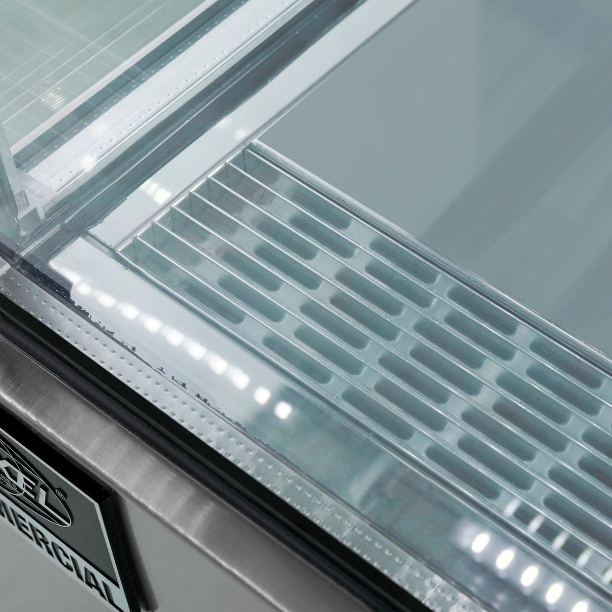 Global Industrial Refrigerated Cake Display Cabinet by Nexel – 12.7 cubic_feet, Stainless Steel, Silver, Model CD900-3-HC
