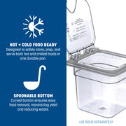 Carlisle FoodService Products Clear / 6 Inches / Modern Storage & Transport
