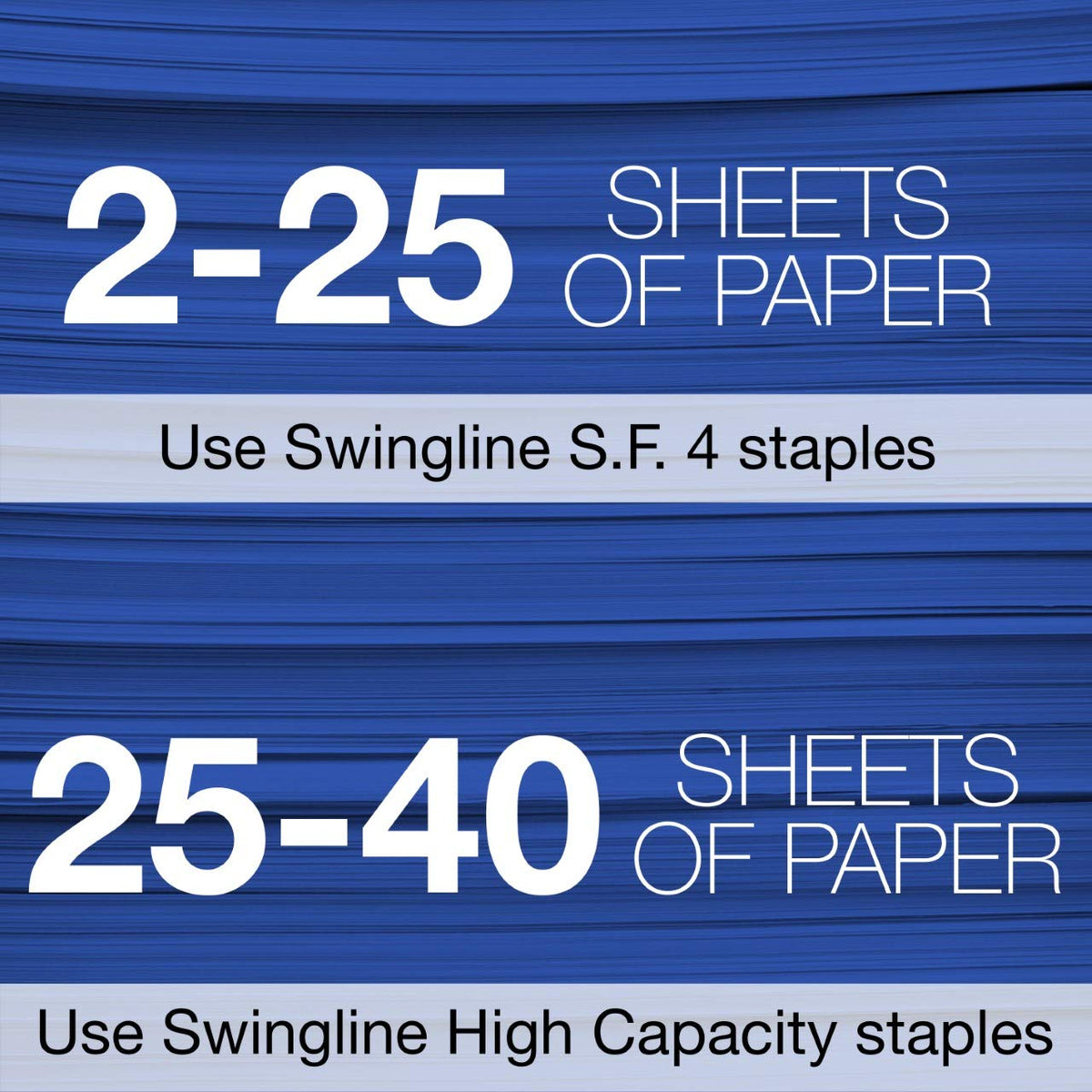 Stapler, NeXXt Series Style, Desktop Stapler, 40 Sheet Capacity, Black () by Swingline – Plastic, Black, Model 55657094