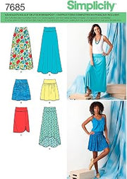 Simplicity s7685.k5 Skirt Sewing Pattern