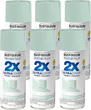 Rust-Oleum Painter's Touch 2X Ultra Cover Spray Paint, Satin Renew | Indoor and Outdoor Surfaces (Metal, Wood, Plastic), Fast Dry, Durable, Sprays from Any Angle, Comfort Tip, Oil Based, 6 Pack
