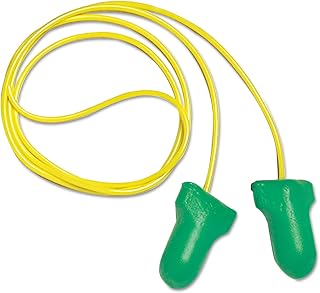 Howard Leight LPF30 Max Lite Corded Earplugs, Green, Pack of 100 Pairs