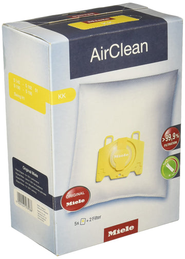 KK Vacuum Cleaner Bags for Miele Swing H1 & QuickStep Stick Vacuum – K Bags, Paper, yellow, Model 10123240