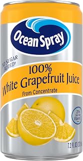 Ocean Spray White Grapefruit Juice, 7.2 Fl Oz Can (Pack of 5)