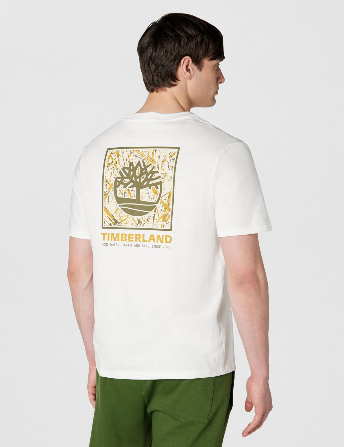 Men's Short Sleeve Stack Camo Tee by Timberland – Cotton, White