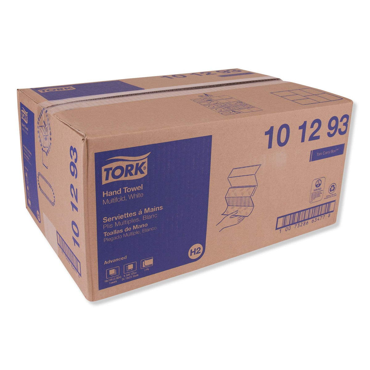 ® 2-Ply Multi-Fold Paper Towels by Tork – 1 Roll (3024 Sheets each), Paper, Pack of 3024, Model TRK101293