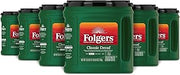 Folgers Classic Decaf Ground Coffee, Medium Roast, 6 Canisters