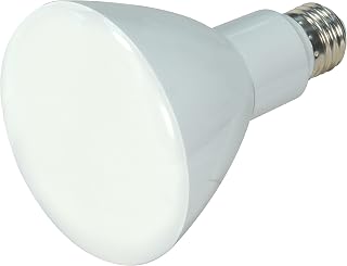 Satco S9134 BR30 LED 108' Beam Spread 3000K Medium Base Dimmable Light Bulb, 10W