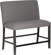 Powell Sophie Grey Upholstered 30" Seat Height Counter Dining Bench