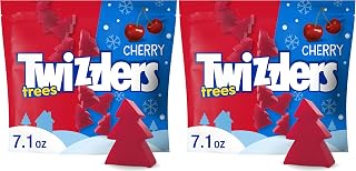 Twizzlers Cherry Flavored Christmas Trees Candy 7.1oz - 1 bag (Pack of 2)