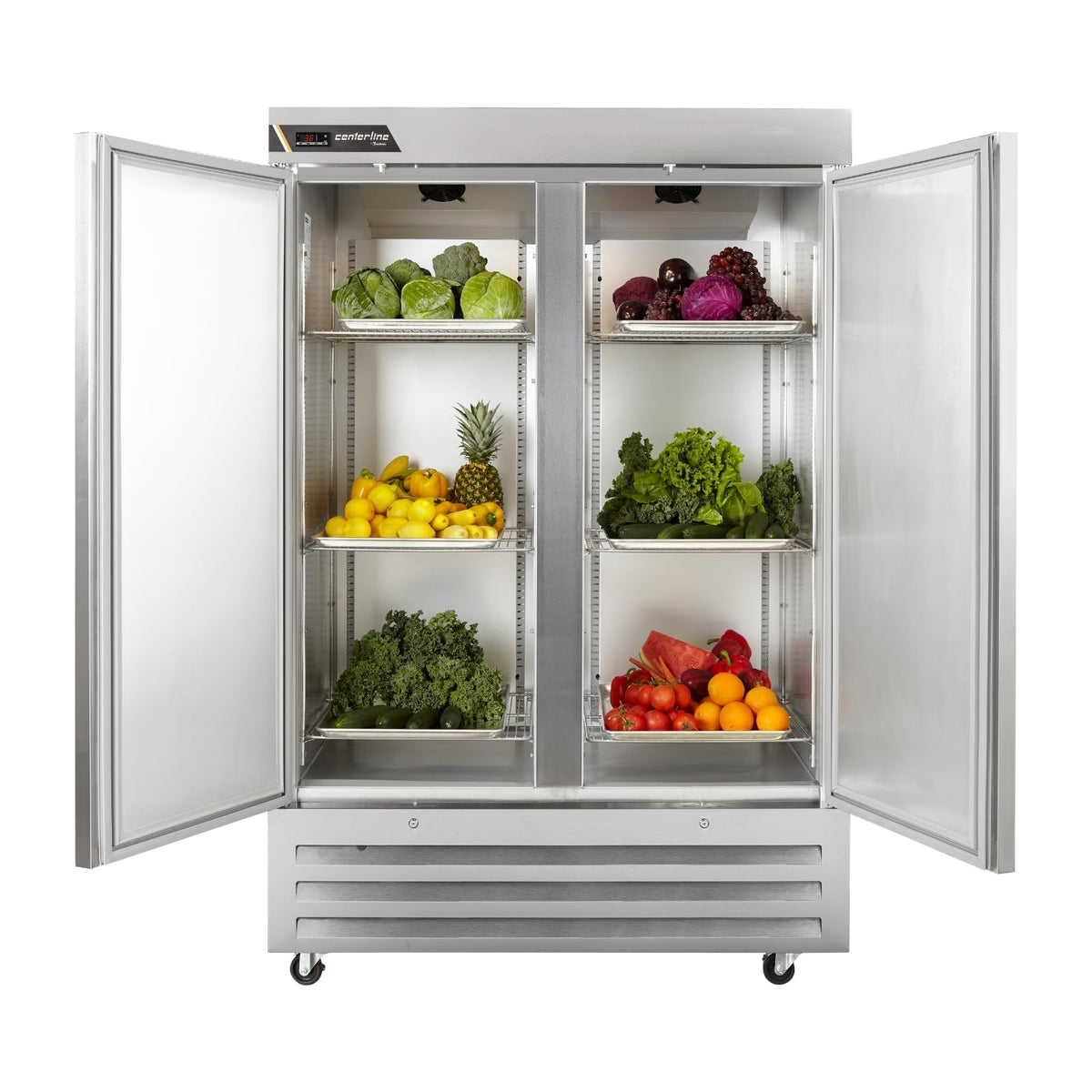 Traulsen (2) Solid Doors, Right Hinged / Silver / 45.88 cubic_feet Refrigerators