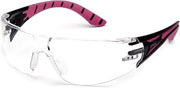 Pyramex Endeavor Plus Safety Glass Black/Pink Frame Clear Lens
