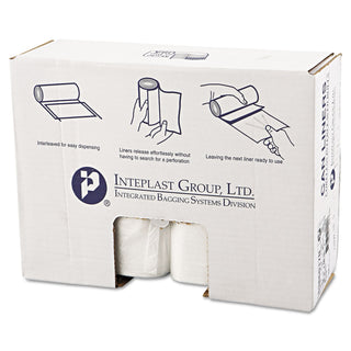 High-Density Can Liner by Inteplast – 1 Count (Pack of 1), 60.0 gallons, Clear, Model S386017N