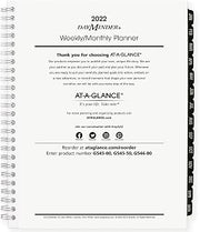 2022 Weekly & Monthly Planner Refill for G545 Line Planners by AT-A-GLANCE, 7" x 8-3/4", Medium, Executive, DayMinder (G54550)