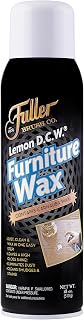 Fuller Brush Lemon D.C.W. Furniture Wax – 18 oz 3-in-1 Spray to Dust, Clean & Polish – Multi-Surface Use on Wood, Leather, Vinyl, Tile & More (Pack of 1)