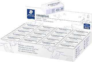 STAEDTLER Rasoplast High Polymer White Eraser, Box of 40, 526 B40