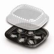 Dot Foods Deviled Egg Container by D & W FINE PACK – Plastic, Black, Model I15P