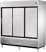 True 3-Section 69 Cu Ft Reach-In Solid Slide-Door Refrigerator