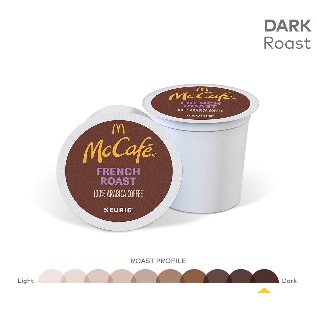 French Roast Keurig K Cup Coffee Pods (12 Count) by McCafe – 12 Count (Pack of 1), Model 430000608800