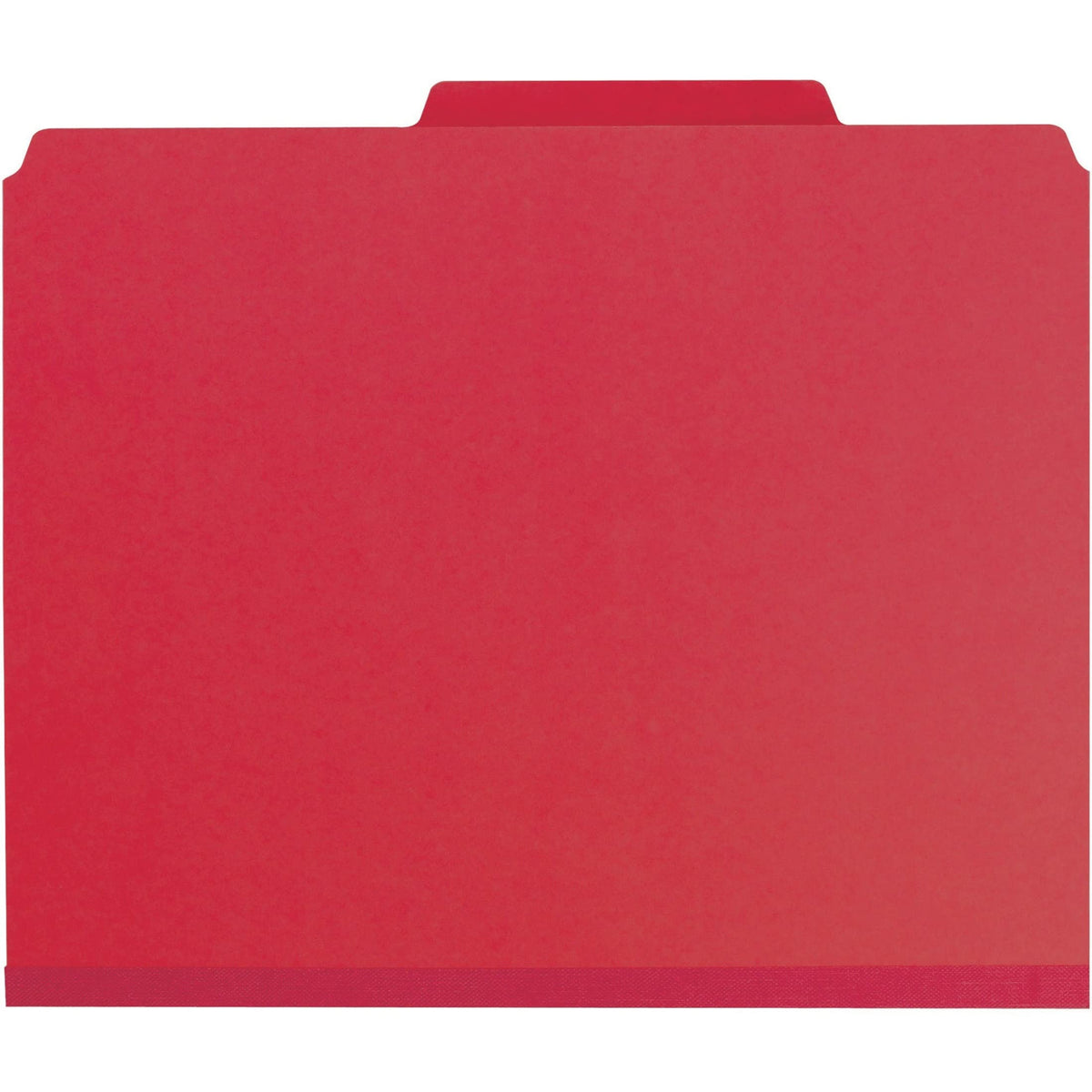 SMEAD Bright Red / 1 / Letter (Pack of 1) Top Tab Classification Folders