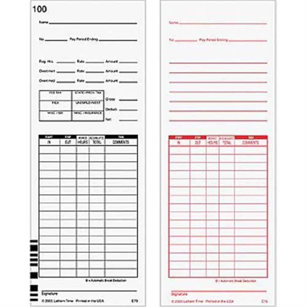 Time Cards by Lathem – Commercial Grade
